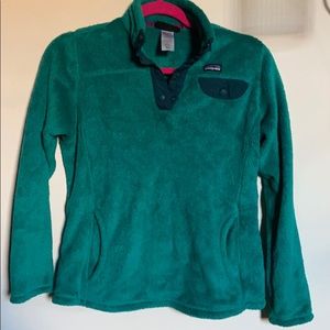 Patagonia Girls Re-Tool Snap T Pullover Size XL